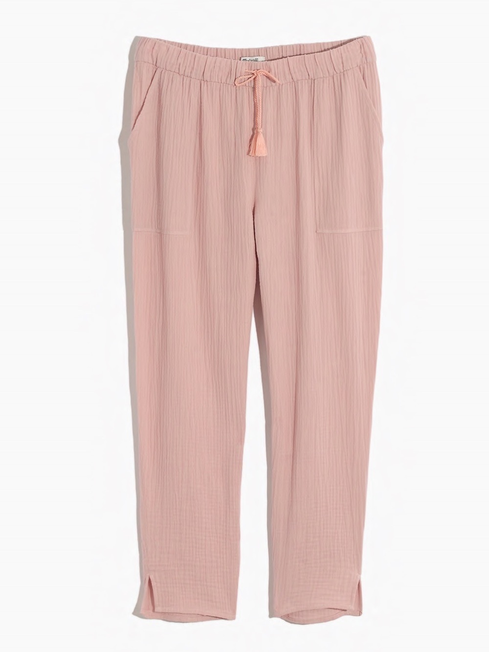 Madewell High Waist Crop Wide Leg Pants Blush Pink Size XS